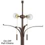 Duarte Mission Rustic Floor Lamp Oil Rubbed Bronze Tapering Square Light Mica Shade for Living Room Reading Bedroom Office - Franklin Iron Works