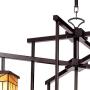 Sedona Dark Bronze Large Chandelier 32 1/2'' Wide Rustic Amber Gold Art Glass 9-Light Fixture for Dining Room House Foyer Kitchen Island Entryway Bedroom Living Room - Robert Louis Tiffany