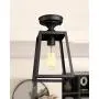 Emliviar 1-Light Ceiling Light Fixture, Semi-Flush Mount Light in Black Finish, 1803AW2-F1 BK