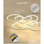 Ceiling Light Fixture 8 White Round Modern LED Flush Mount Ceiling Lights Living Room Bedroom Lamp Dimmable with Remote Control Lighting Metal Frame Acrylic Shade Decorative Lamps 3000k-6500k 110v