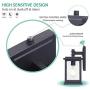 Dusk to Dawn Outdoor Wall Light,Photocell Enable or Disable Porch Light,Clear Seeded Glass Shade,Black
