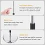 Floor Lamp with Big Drum Lampshade, Standing Lamp with Bulb and Convenient Pull Chain Foot Switch, Tall Light for Reading Living Room, Couch Side White Big Corner Lamp, H 67 (Bulb Included)