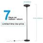 Lightdot 24W LED Torchiere Floor Lamp, Brightness Selectable, 5000K Standing Lamp for Bedroom, Living Room, Tall Pole Light for Reading & Offices