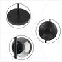 ArcoMead Industrial Floor Lamp with Smoke Gray Glass Shade,On-Off Switch,Modern Indoor Pole Light for Bedroom,Living Room,Study Room or Offices (Black)