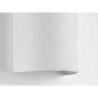 Progress Lighting P710071-030-30 Inspire LED Wall Sconce with Summer Linen Shade, 9'' x 6-1/4'', White