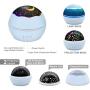 Star Projector Sky Night Lamp, MOKOQI Starry Sky/Ocean World 2-in-1 Lighting Night Lights, Rotating Projection 8 Colors Changing Lamps for Bedrooms Nursery Baby Gifts (Blue)