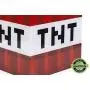 Minecraft TNT Block 6 Inch USB LED Night Light Cube - Decorative, Fun, Safe & Awesome Bedside Mood Lamp Toy for Baby, Kids, Teens & Adults - Best for Homes Bedroom, Living Room Or Even Office