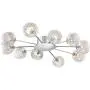 Wired Modern Ceiling Light Flush Mount Fixture Sputnik Chrome 38'' Wide 10-Light Glass Orb for Bedroom Kitchen Living Room Hallway Bathroom - Possini Euro Design