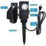DEWENWILS Outdoor Mechanical Power Strip Timer, Outdoor Yard Stake Timer,Waterproof,6 Grounded Outlets,6 ft Extension Cord,Mechanical Timer for Christmas Lights Decorations,1800W/15A Heavy Duty