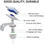 ECO-WORTHY LED Solar Flood Lights, 1500 Lumens Outdoor Dusk to Dawn Security Lights Super Bright IP67 Waterproof for Yard, Garden, Swimming Pool, Pathway, Basketball Court
