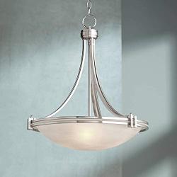 Possini Euro Deco Nickel 20'' Wide Pendant Light
