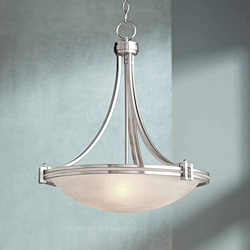 Possini Euro Deco Nickel 20'' Wide Pendant Light Possini Euro Deco Nickel 20'' Wide Pendant Light