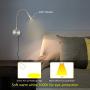 Bedside Reading Lights, Head Adjustable Minimalist LED Bed Reading Lamp, Dimmable Touch Switch Bedside Lamp for Bedroom Living Room Office, Reading Lights for Bed headboard
