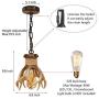 Mini Antler Pendant Light for Kitchen Island Dining Room Sink Bathroom Restaurant 1 Light Small Hanging Antler Ceiling Light Fixture