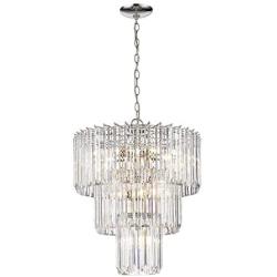 Odeums Modern Crystal Chandelier, Flush Mount Ceiling Light Fixture, Pendant Lamp Lights for Dining Room, Living Room