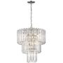 Odeums Modern Crystal Chandelier, Flush Mount Ceiling Light Fixture, Pendant Lamp Lights for Dining Room, Living Room