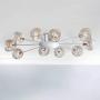 Wired Modern Ceiling Light Flush Mount Fixture Sputnik Chrome 38'' Wide 10-Light Glass Orb for Bedroom Kitchen Living Room Hallway Bathroom - Possini Euro Design