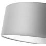 Modern Ceiling Light, 18'' Classic 3-Light Drum Pendant Chandelier, Grey Drum Shade, Round Frosted Acrylic Diffuser, Lamps for Living Room