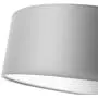 Modern Ceiling Light, 18'' Classic 3-Light Drum Pendant Chandelier, Grey Drum Shade, Round Frosted Acrylic Diffuser, Lamps for Living Room