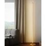 TACAHE Minimalism Floor Lamp Dimmable LED 2700K-6500K Modern Floor Lamp 57'' Tall Standing Lamp with Remote Controller Metal Floor Lamps for Living Room, Bed Room 20W - Gold