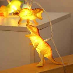 String Lights with Bright Dinosaurs  12LEDS  Realistic Looking Dinosaurs Light Children Gift Plastic Toy Super Fun Dino Lights