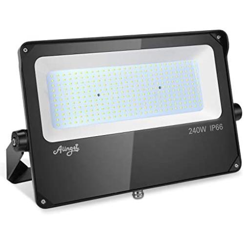 LED Flood Light Outdoor 240W Alinget LED Stadium Light Work Light Super Bright 36000LM 5000K Daylight White IP66 Waterproof Bright Light for Outside Basketball Court Garden Garage Backyard