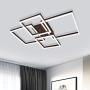 Jaycomey Modern Ceiling Light,112W LED Chandelier Flush Mount Ceiling Light,2+2 Squares Acrylic Ceiling Lamp Fixture for Living Room Dining Room Bedroom,Cool White 6000K