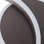 Modern Ceiling Lamp Dimmable LED Flush Mount Ceiling Light Brushed Aluminum 2 Rings Ceiling Light Fixture for Living Room Dining Room Kids Room (Coffee)