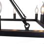 7Pandas 12-Light Kitchen Island Lighting, 40'' Industrial Dining Room Light Fixtures for Farmhouse, Kitchen Island Bar, Living Room, Bronze