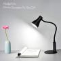 CeSunlight LED Desk Lamp, 3 Lighting Modes and 6 Brightness Levels, 10W Flexible Gooseneck Table Lamp for Living Room and Study, Remote Control with Timing Function, AC Adapter Included (Black)