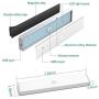 LED Closet Light, 24-LED Newest Version Rechargeable Motion Sensor Closet Light Under Cabinet Wireless Stick-Anywhere Night Light Bar with Large Battery for Stairs,Wardrobe,Kitchen,Hallway (3 Packs)
