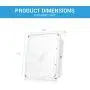Parmida LED Canopy Light, 45W, 0-10V Dimmable, 5200lm, 110-277VAC, IP65 Waterproof, DLC-Qualified & ETL-Listed, 5000K (Day Light), 9.6'' x 9.6'', Gas Station, Street, Area & Outdoor Lighting, White