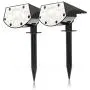 AMORNO Solar Landscape Spotlights, IP65 Waterproof 30 Leds Outdoor Solar Powered Lights Adjustable Ground Wall Lighting for Lawn Yard Patio Garden Porch Pathway Walkway-Cold White AMORNO Solar Landscape Spotlights, IP65 Waterproof 30 Leds Outdoor Solar Powered Lights Adjustable Ground Wall Lighting for Lawn Yard Patio Garden Porch Pathway Walkway-Cold White