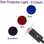 Sound Activated USB Star Light and USB Mini Disco Lights, Aevdor Car Star USB Night Lights, Romantic Car Roof Interior Star Atmosphere Decorations Light for Bedroom, Car, Party, Bedroom, Ceiling