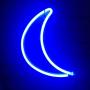 MYGOTO Blue Moon Neon Signs Night Light LED Neon Light with Hook Art Decorative Lights Wall Decor for Children Baby Room Christmas Wedding Party Decoration(Blue Moon)