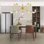 Sputnik Chandelier 10 Lights - Mobile Chandelier Lighting Fixture for Dining Room, Brushed Brass Ceiling Lighting for Bedroom,Hallway,Kitchen,Living Room