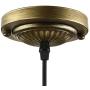 LITFAD Elegant Tiffany Style Pendant Light with Oversize Sunflower Pattern One-Light LED Ceiling Hanging Pendant Lamp Chandelier for Kitchen Island Dining Room Restaurant - A