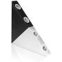 Lemonbest Modern Triangle 5W LED Wall Sconce Light Fixture Indoor Hallway Up Down Wall Lamp Spot Light Aluminum Decorative Lighting for Theater Studio Restaurant Hotel (Hardwired)