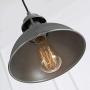 LOG BARN Pendant Lighting with Cutouts on Top, Industrial Silver Brushed Pendant Light for Kitchen Island, Dining Room and Bedroom