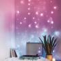Merkury Innovations Curtain Lights, Cascading Battery-Operated LED Lighted Backdrop Curtain for Bedroom, Wedding, Decoration, or Christmas (Purple Ombre)
