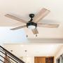 Honeywell Ceiling Fans 50607-01 Ventnor Ceiling Fan, 52'', Bronze