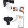 Wasserstein 3-in-1 Floodlight, Charger and Mount Compatible with Nest Cam Outdoor - Turn Your Nest Cam Outdoor into a Powerful Floodlight (Black) (Nest Cam Outdoor NOT Included)