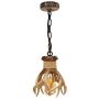 Mini Antler Pendant Light for Kitchen Island Dining Room Sink Bathroom Restaurant 1 Light Small Hanging Antler Ceiling Light Fixture