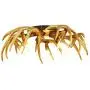 LITFAD 5 Lights Antlers Flush Mount Ceiling Light Rustic Style Resin Ceiling Light Fixture LED Retro Chandelier Ceiling Lamp for Living Room Restaurant Cafe