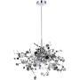 Garwarm Modern Chandelier LED Stainless Steel Kitchen Island Lamp Firework Hanging Ceiling Light Fixture for Dining Room Living Room Restaurant, 3 Lights Pendant Lighting Porch Light