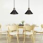 DEWENWILS Pendant Light Plug in, Indoor Ceiling Light for Kitchen Living Room, Bedroom, Dinning Hall, 2 Pack Plug in Hanging Light, 15FT Adjustable Cord with On/Off Switch