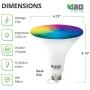 Sunco Lighting 2 Pack WiFi LED Smart Bulb, PAR38, 13W, Color Changing (RGB & CCT), Dimmable, Compatible with Amazon Alexa & Google Assistant - No Hub Required