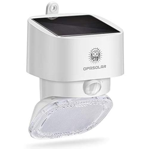 Opasolar 2000LM Solar Powered Wall Outdoor led Lights,Family Security,PIR Wireless Motion Sensor with 120 Wide Angle, IP65 Waterproof, Easy-to-Install Lights for Front Door, Garden,Yard, Garage, Deck