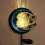 Solar Powered Garden Lights -  Outdoor Decorative Moon Light - Metal Waterproof Solar Garden Light for Pathway, Lawn, Patio, Yard
