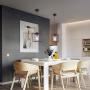 INFRONT Light Fixtures Dining Room, Foyer Pendant Lighting, Chandliers Lights for Dining Room, Modern Dining Room Light Fixture, Foyer Light Fixtures Ceiling Hanging, Dining Room Lighting